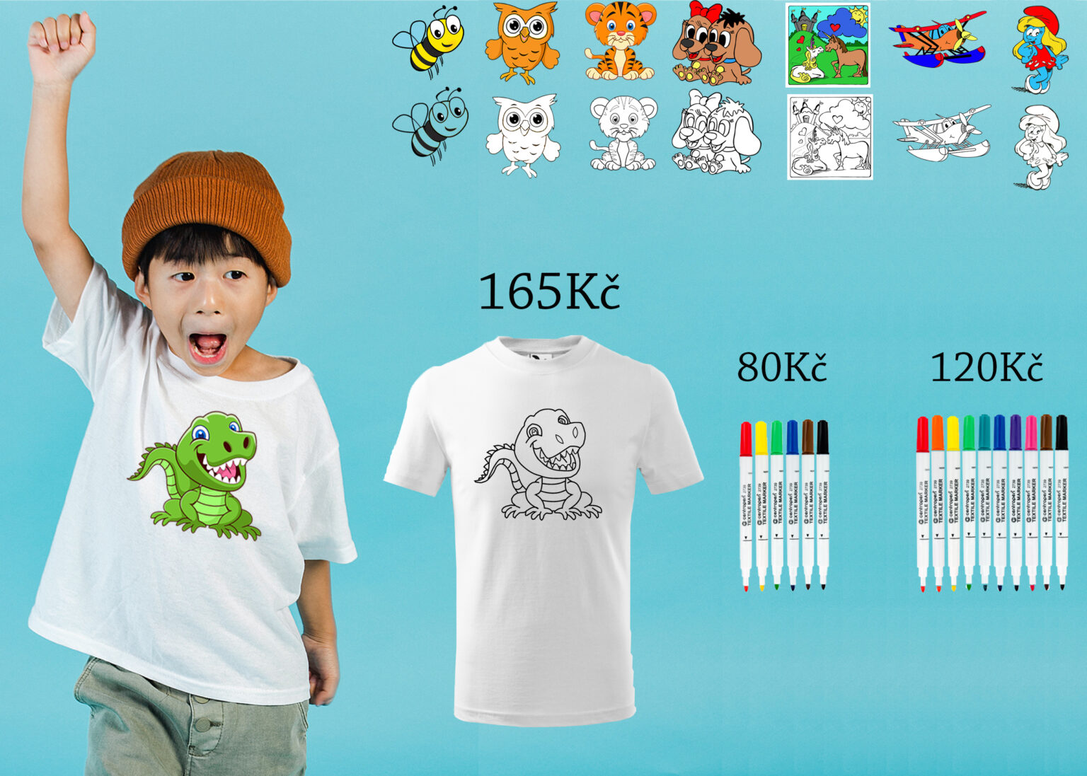 omalovánky tričko s cenami